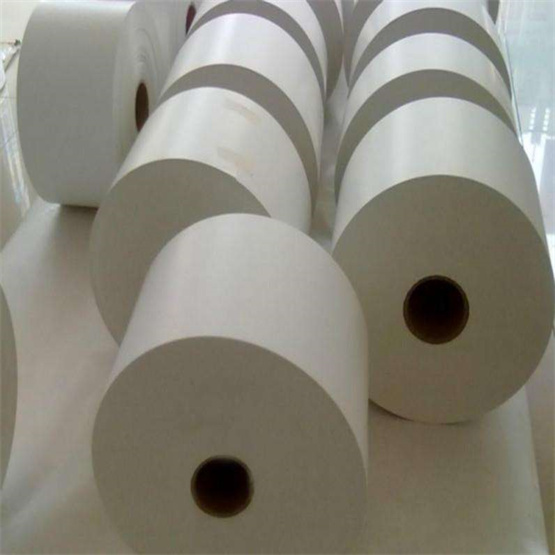 Semi gloss adhesive paper